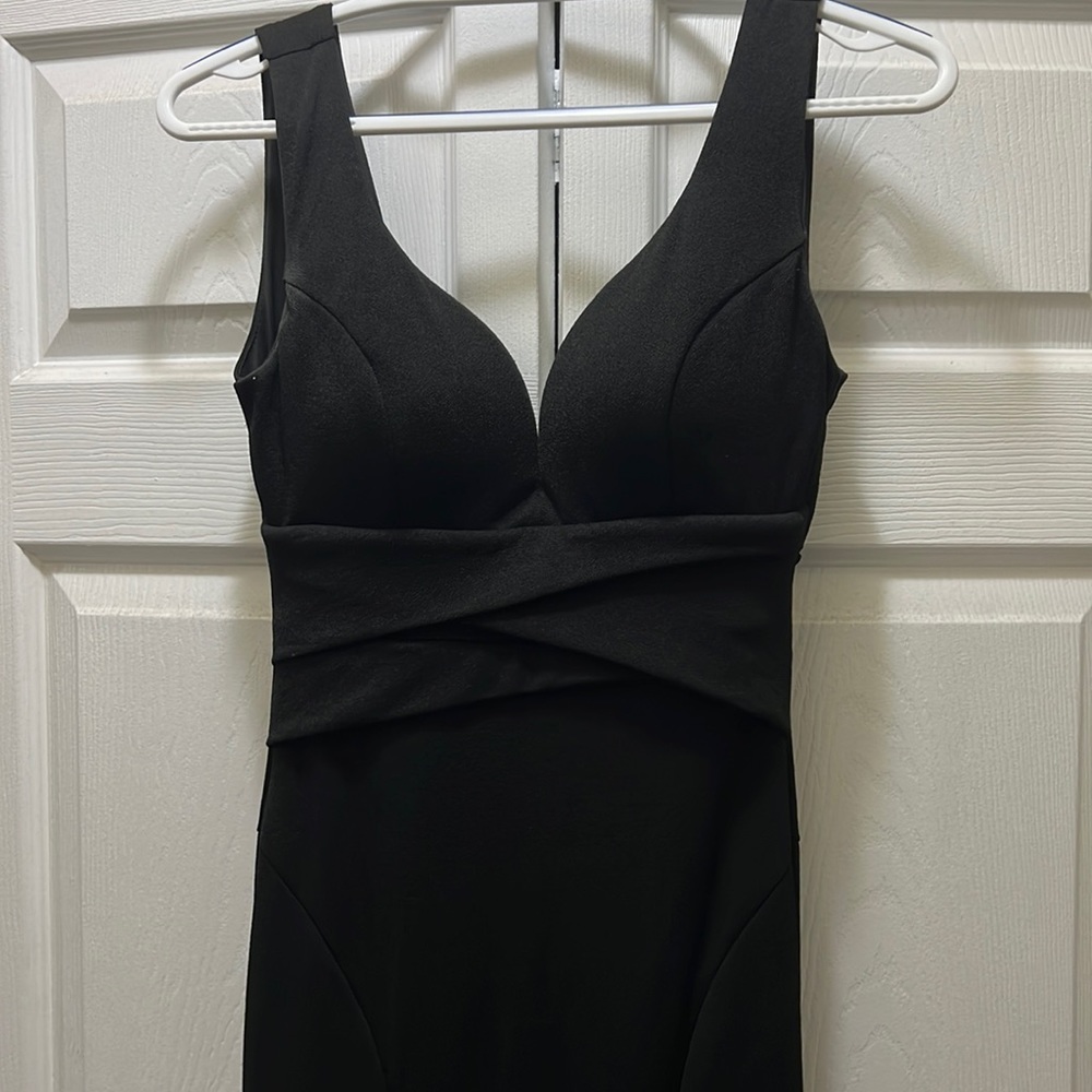 Elegant long black dress